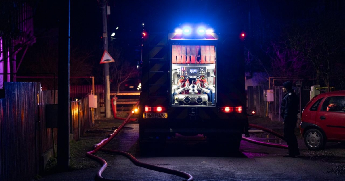 Kigyulladt egy melléképület Székelyudvarhelyen