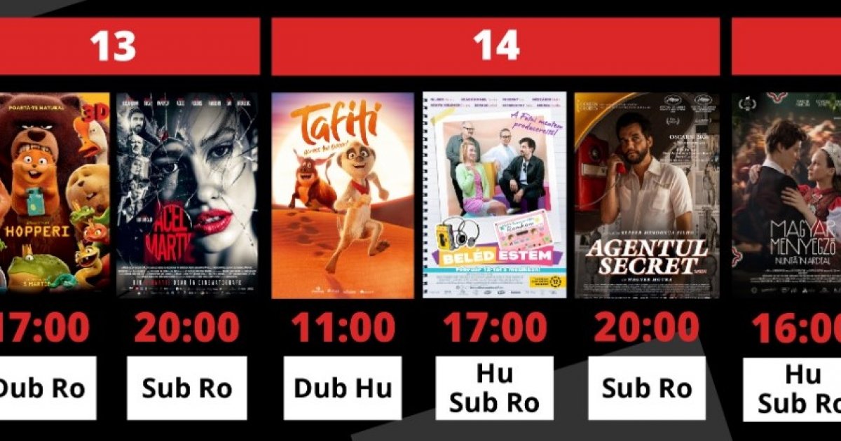 A Csíki Mozi heti műsora