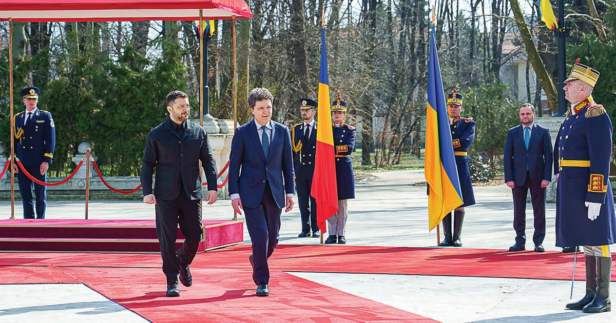 Hivatalos látogatáson fogadta Nicușor Dan Volodimir Zelenszkijt