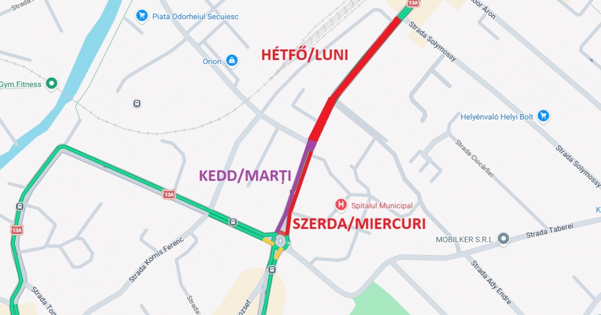 Három napig aszfaltoznak a Bethlen Gábor utcában