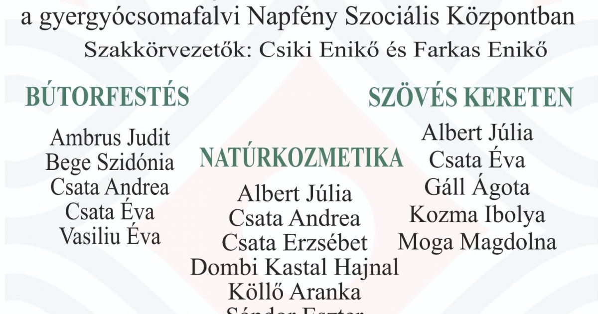 Kiállítás Gyergyócsomafalván