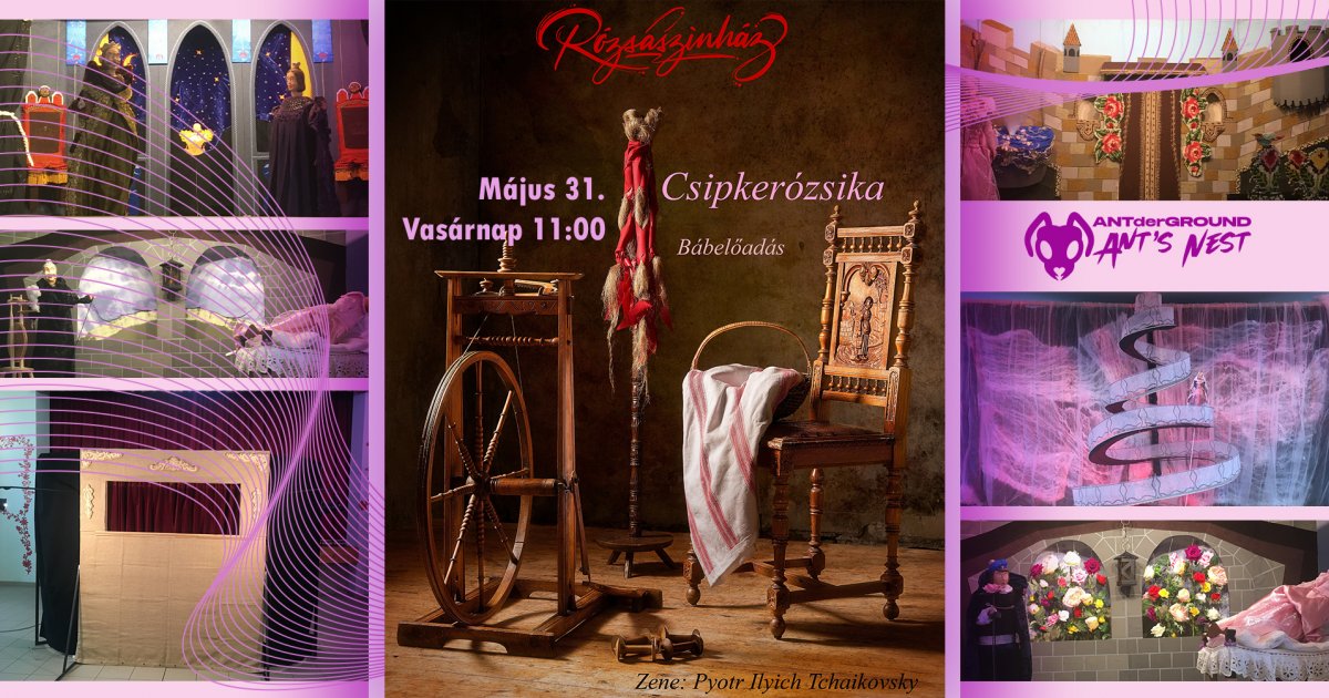Csipkerózsika bábelőadás Csíkszeredában
