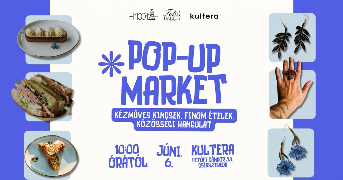 Pop-up market Csíkszeredában