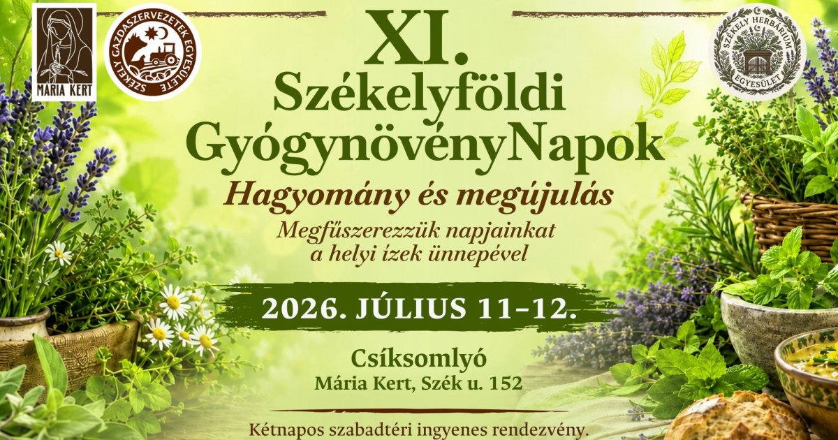 XI. Székelyföldi GyógynövényNapok