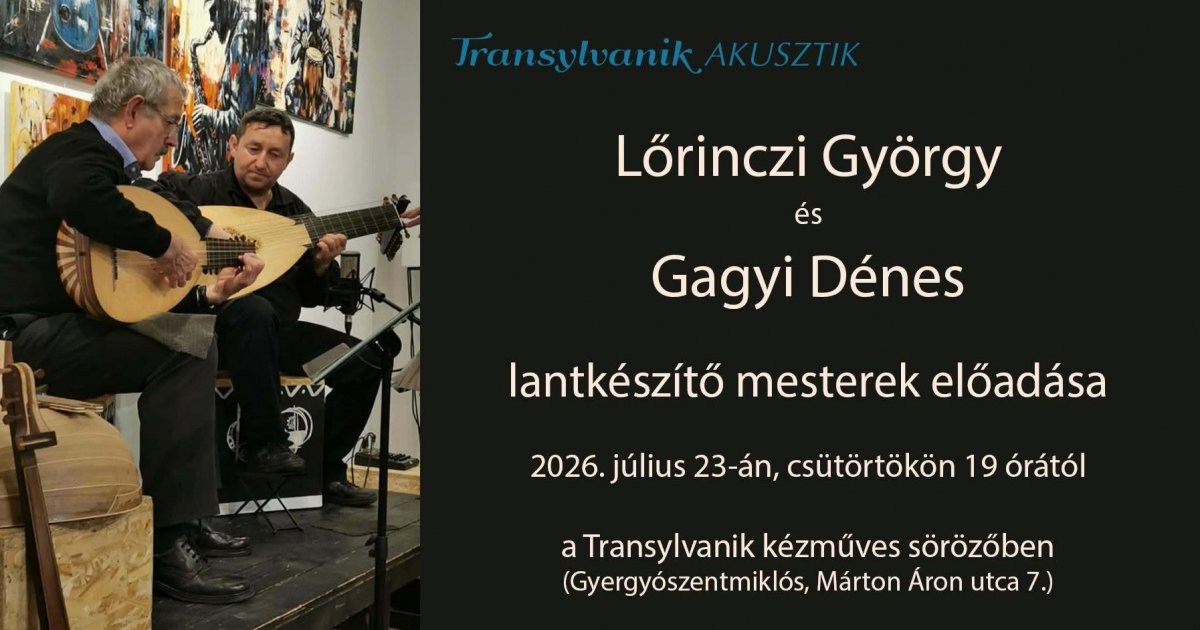 Lantkészítőmesterek előadása