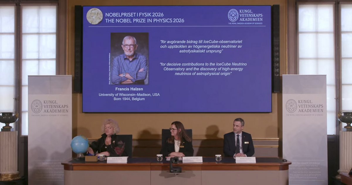 Francis Halzen kapta a fizikai Nobel-díjat