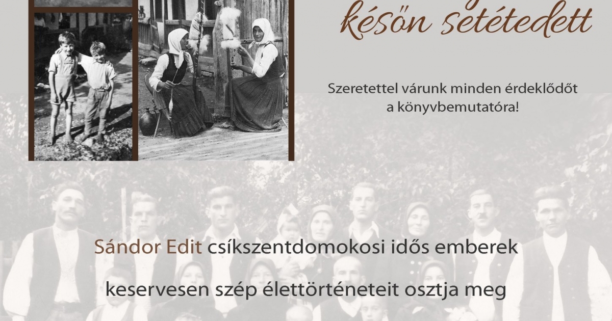 A Hargita Népe ajánlja: könyvbemutató a Megyei Könyvtárban