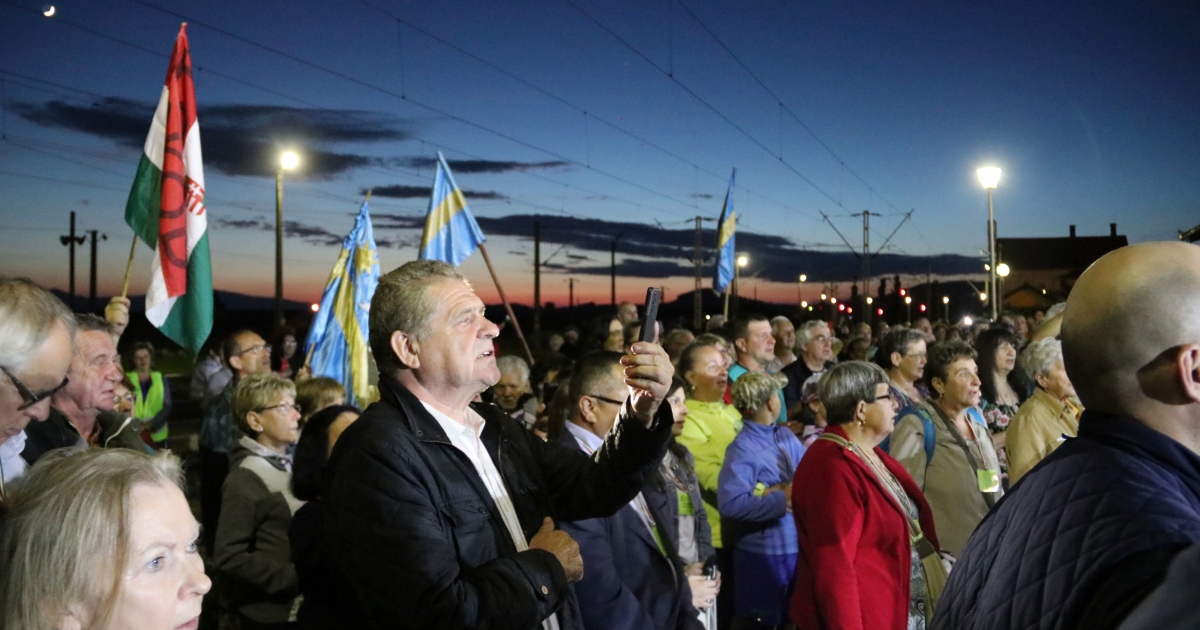 Befutott a zarándokvonat Gyergyószentmiklósra is