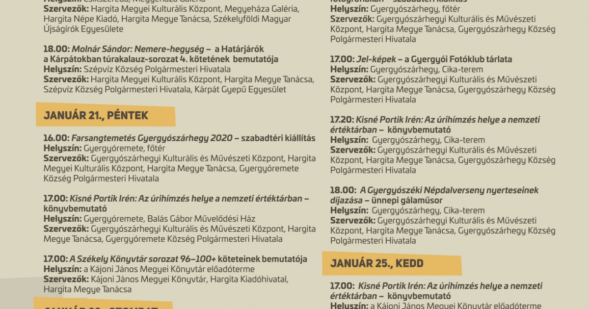 Előadás Csíkszentmártonban