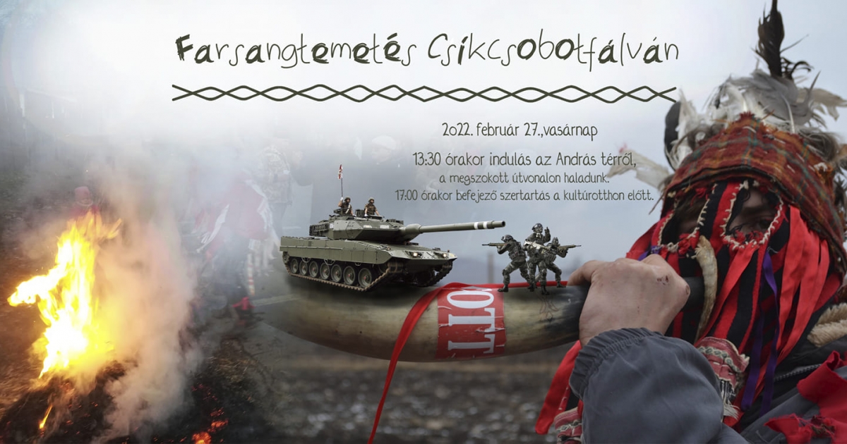 Farsangtemetés Csíkcsobotfalván