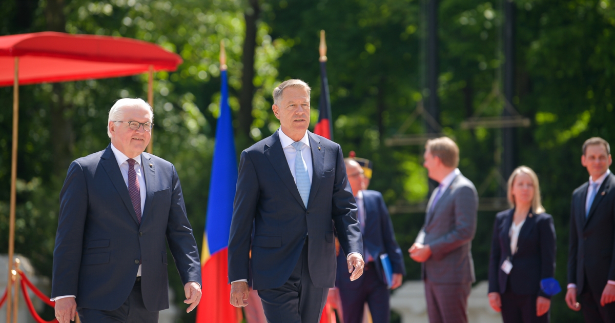 Klaus Johannis a Cotroceni-palotában fogadta a német államfőt