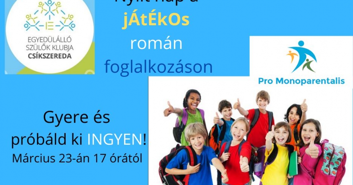 Románfoglalkozás kisiskolásoknak