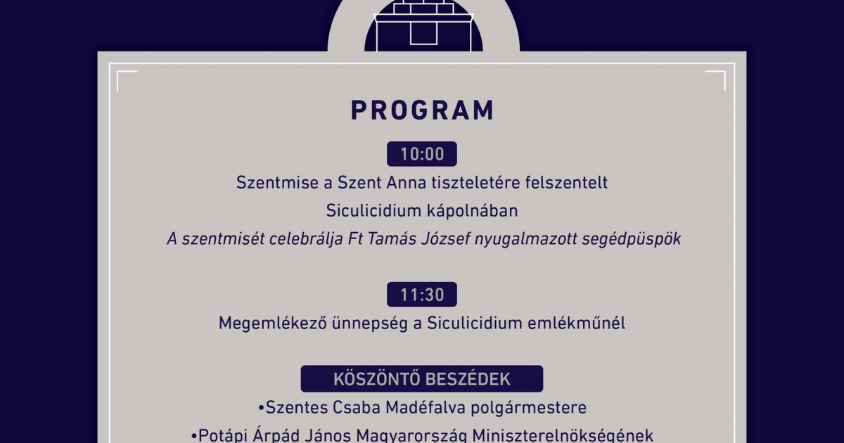 Siculicidium-megemlékezés