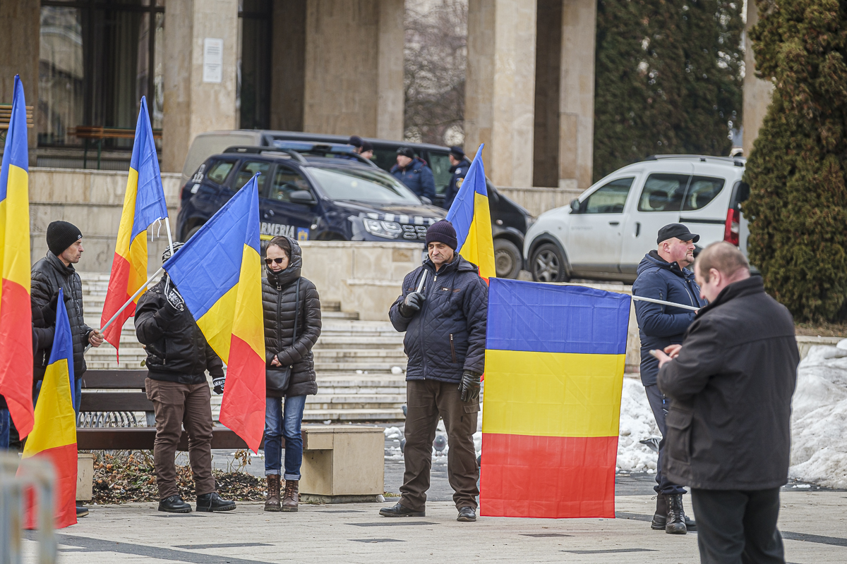 AUR-tüntetés Csíkszeredában