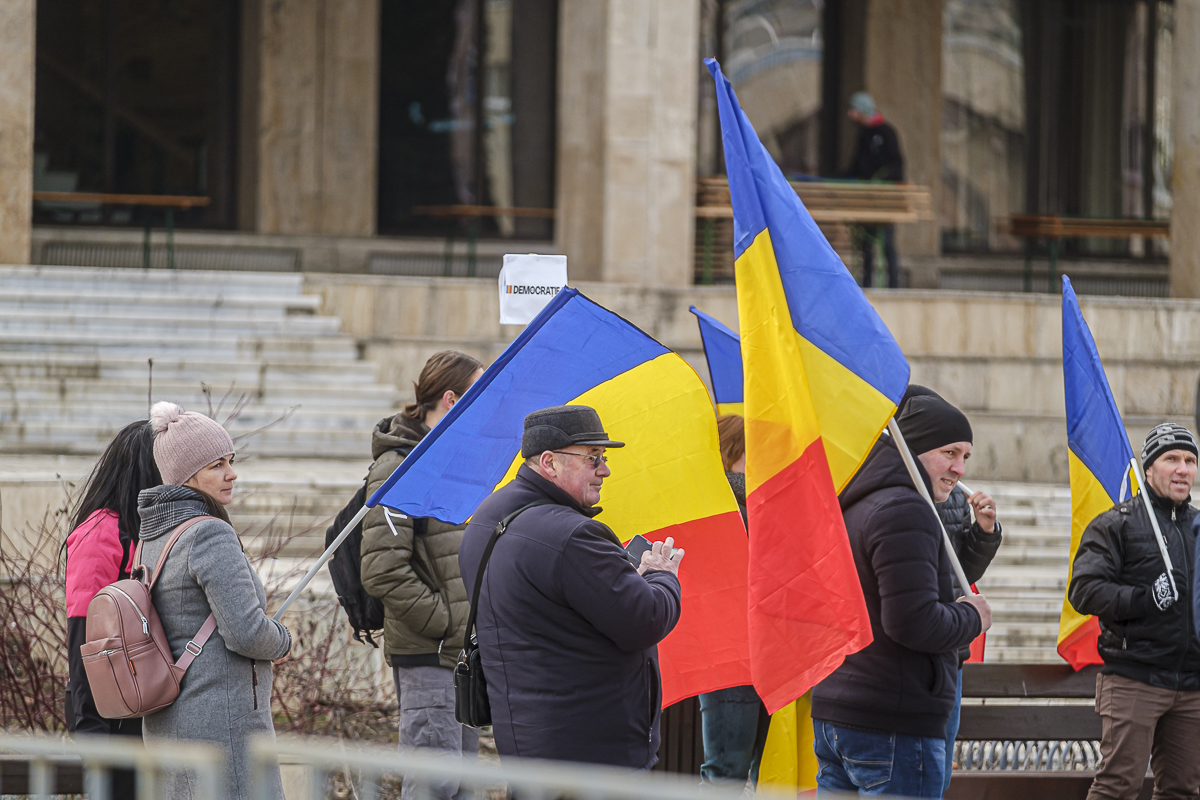 AUR-tüntetés Csíkszeredában