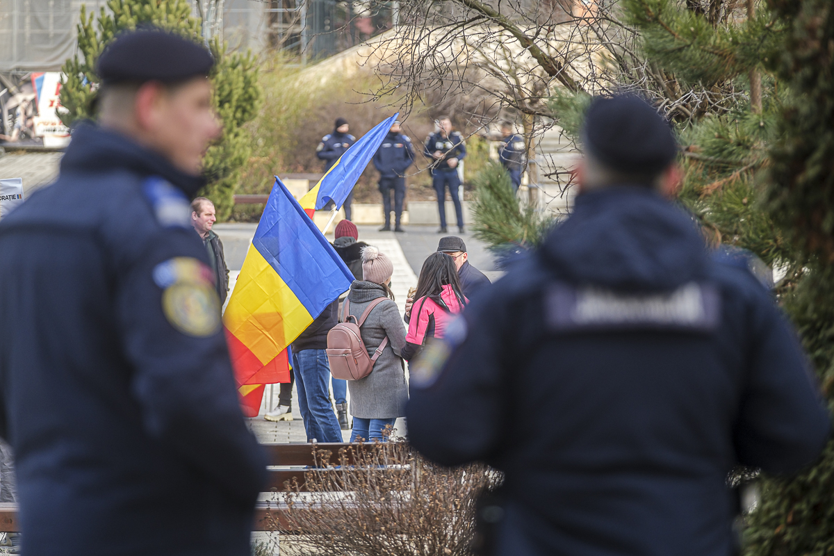 AUR-tüntetés Csíkszeredában