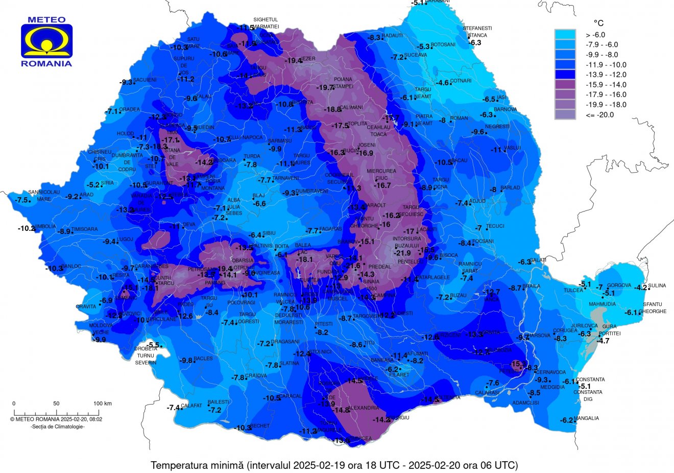 Dermesztő hidegre ébredt Hargita megye