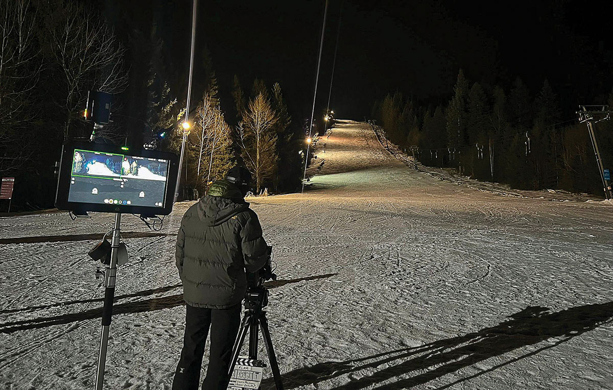 Filmjelenetet forgattak a borszéki sípályán