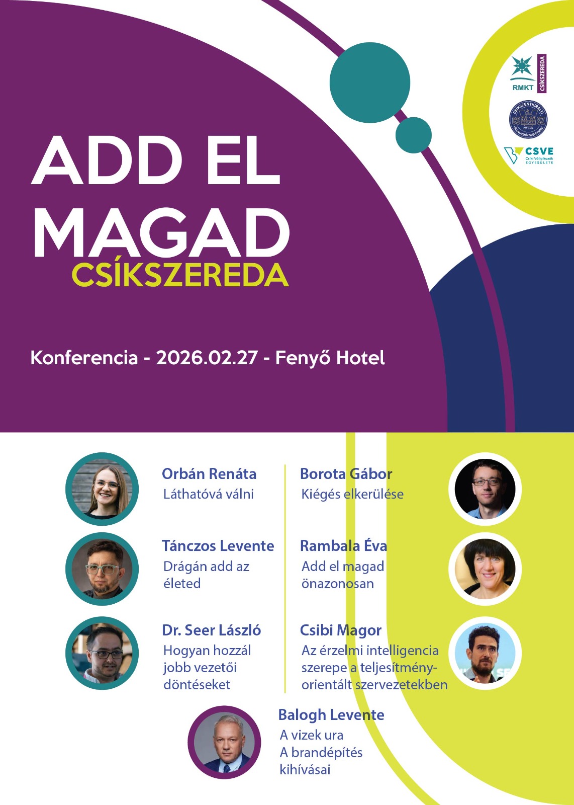 Add el magad, Csíkszereda!