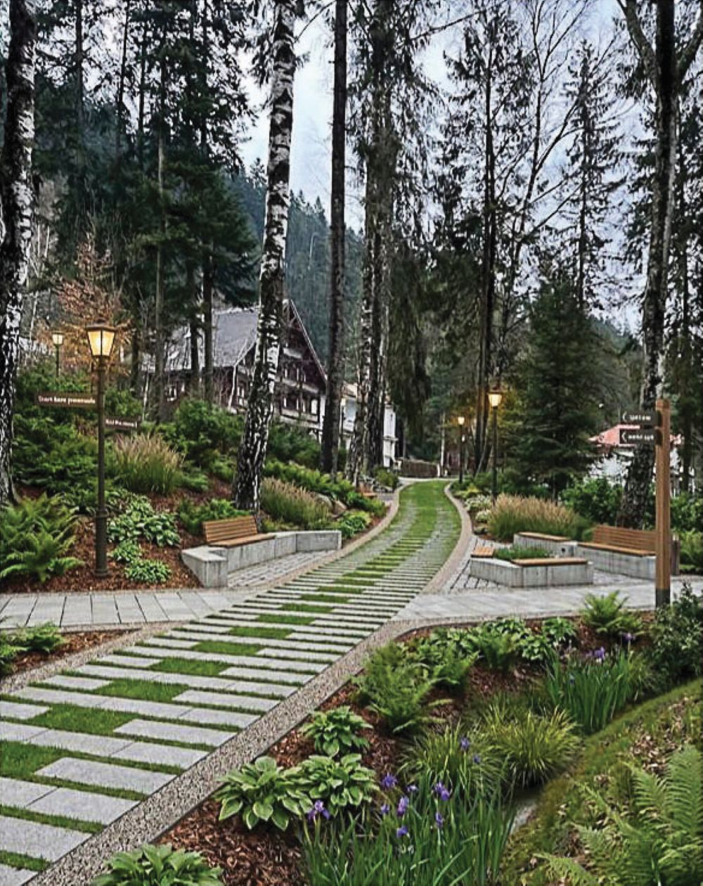 Megújul Tusnádfürdő központi parkja