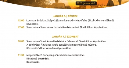 Siculicidiumi megemlékezés