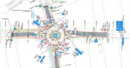 Körforgalom az útkereszteződésben