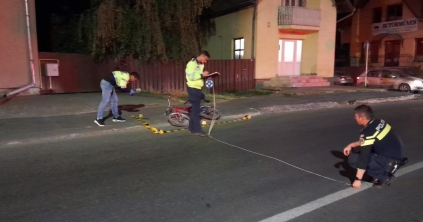 Kerékpáros balesetezett Székelyudvarhelyen a Bethlenfalvi úton