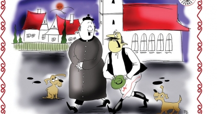 Para Pista fiatalúr, készül-e a karikatúr'?