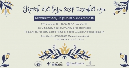 Kézművesműhely kisiskolásoknak