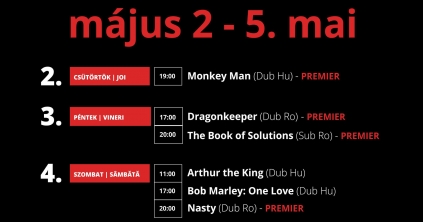 A Csíki Mozi hétvégi műsora