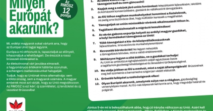 Milyen Európát akarunk? Az RMDSZ 12 pontja