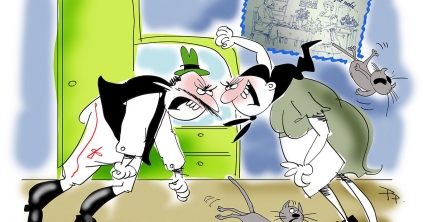 Para Pista, fiatalúr, készül-e a karikatúr'?