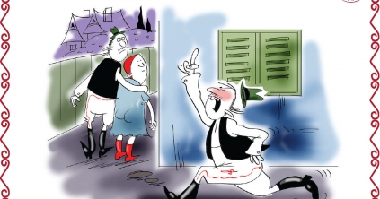 Para Pista, fiatalúr, készül-e a karikatúr'?