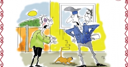 Para Pista, fiatalúr, készül-e a karikatúr'?