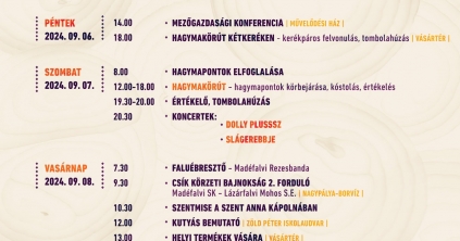 XIV. Madéfalvi Hagymafesztivál