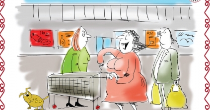 Mikor Pista rajzol, mindig Csürkét majszol.