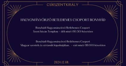 Betlehemezők előadásai Csíkszentkirályon