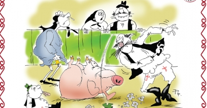 Mikor Pista mélabús, feldobja a Csürkehús.