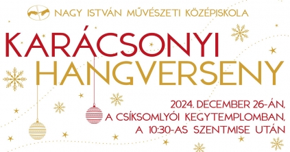 A művészeti iskola a karácsonyi hangversenye