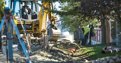 Szennyvízhálózatot építenek Szentábrahámon