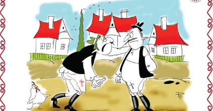 Mikor Pista rajzol, mindig Csürkét majszol.