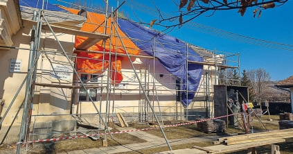 Látványos munka a Gyárfás-kúriánál