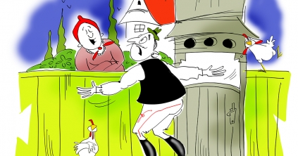 Mikor Pista mélabús, feldobja a Csürkehús.