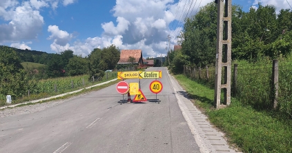 Teljes útzár a 135-ös megyei úton