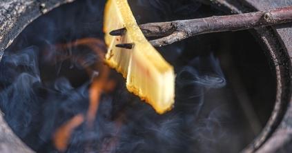 Szalonnasütés a vadonban