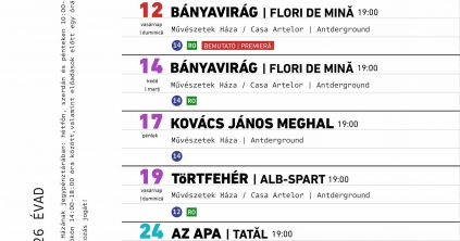 A Csíki Játékszín heti műsora