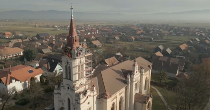 Megújul a gyergyócsomafalvi templomtorony