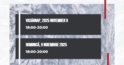 Közkorcsolyázás a Felcsíki Műjégpályán