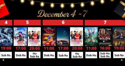 A Csíki Mozi heti műsora