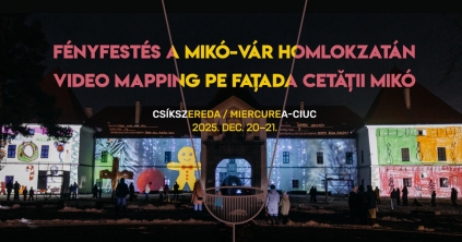 Fényfestés a Mikó-vár homlokzatán